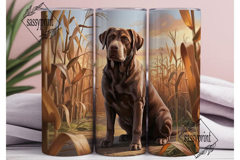 Labrador Retriever Sunset 20oz Tumbler Sublimation sassyprint 