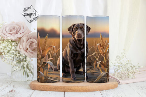 Labrador Retriever Sunset 20oz Tumbler Sublimation sassyprint 