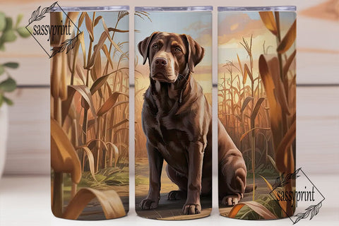 Labrador Retriever Sunset 20oz Tumbler Sublimation sassyprint 