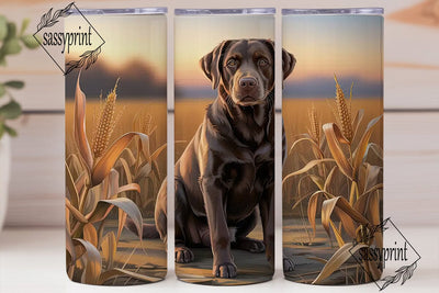 Labrador Retriever Sunset 20oz Tumbler Sublimation sassyprint 