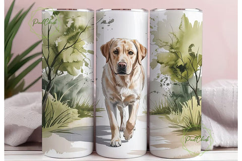 Labrador Retriever Tumbler Wrap Sublimation PixelChick 