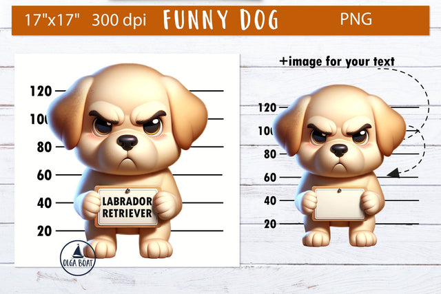 Labrador sublimation clipart dog | Funny dog illustration Sublimation Olga Boat Design 