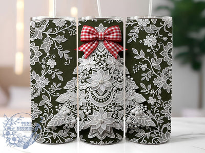 Lace Christmas Tree 20oz Tumbler, Lace Christmas Tree, Christmas Tree PNG, Lace Tree Tumbler, Lace Christmas PNG, Lace Xmas Tumbler, Lace Tree PNG, 20oz Tumbler Wrap Sublimation ToriDesigns 