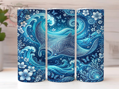 Lace Manta Ray 20oz Tumbler, Lace Manta Ray, Manta Ray Tumbler, Manta Ray Wrap, Lace Manta Ray PNG, Manta Ray PNG, Ray Tumbler Wrap, 20oz Tumbler Wrap Sublimation Lara' s Designs 