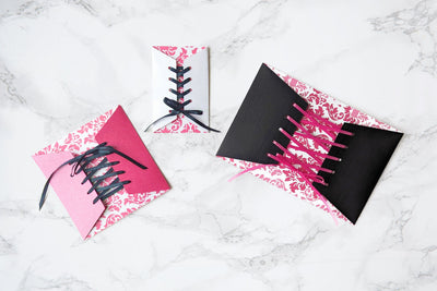 Lace Up Corset Style Gift Card Holder or Envelope SVG SVG Risa Rocks It 