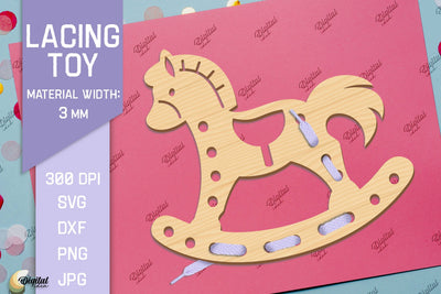 Lacing Toys. Educational Toy Laser Cut SVG Evgenyia Guschina 