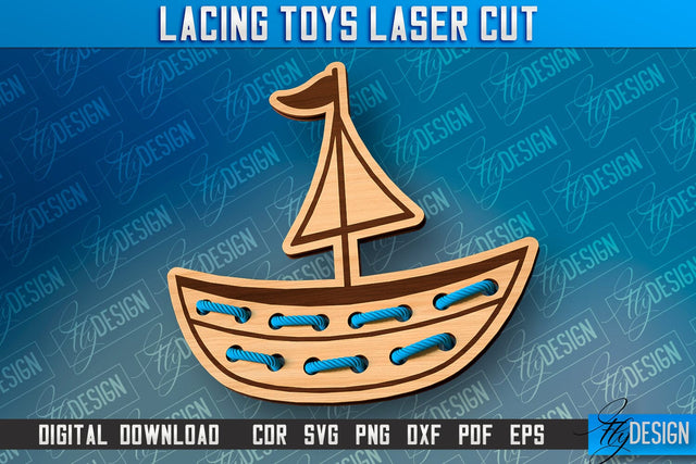 Lacing Toys Laser Cut | Toys Laser Cut Design | CNC Files SVG Fly Design 