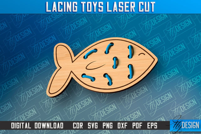 Lacing Toys Laser Cut | Toys Laser Cut Design | CNC Files SVG Fly Design 