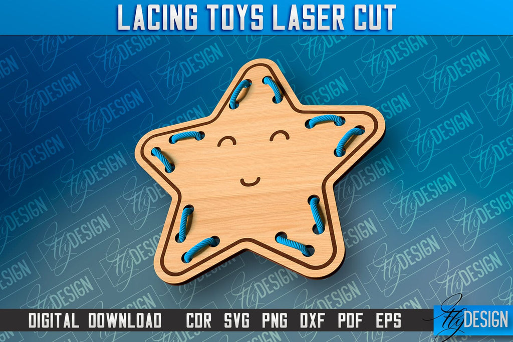 Lacing Toys Laser Cut | Toys Laser Cut Design | CNC Files - So Fontsy