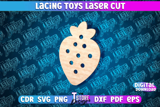 Lacing Toys Laser Cut | Toys Laser Cut Design | CNC Files SVG The T Store Design 