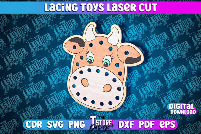 Lacing Toys Laser Cut | Toys Laser Cut Design | CNC Files SVG The T Store Design 