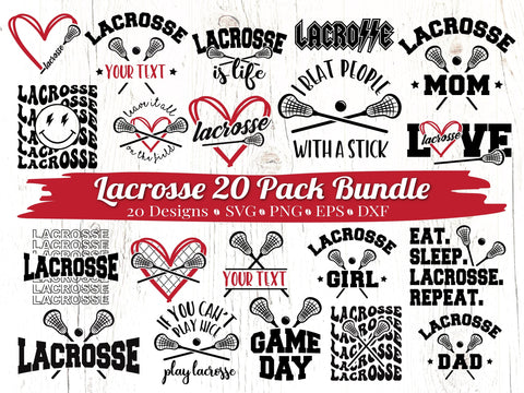 Lacrosse Bundle SVG Caffeinated SVGs 