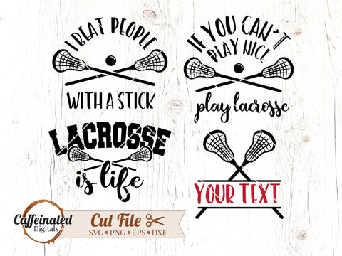 Lacrosse Bundle SVG Caffeinated SVGs 