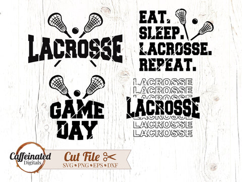 Lacrosse Bundle SVG Caffeinated SVGs 