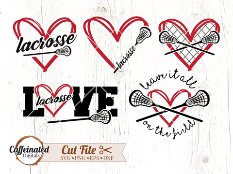 Lacrosse Bundle SVG Caffeinated SVGs 