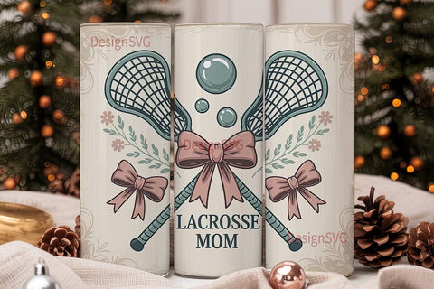 Lacrosse Mom 20oz Tumbler Wrap Sublimation DesignSVG 