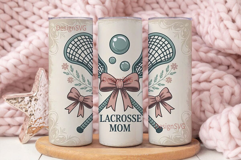 Lacrosse Mom 20oz Tumbler Wrap Sublimation DesignSVG 