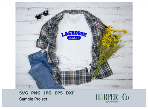 Lacrosse Season Laser SVG EPS CUT File SVG HarperNCo 