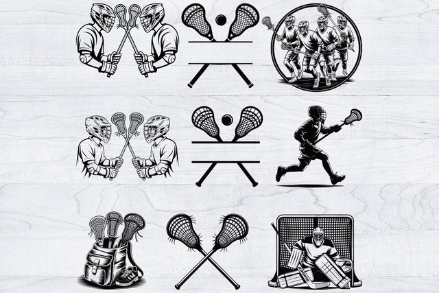 Lacrosse Svg Bundle, Lacrosse Clipart, Lacrosse laser Cut SVG Creativeart88 