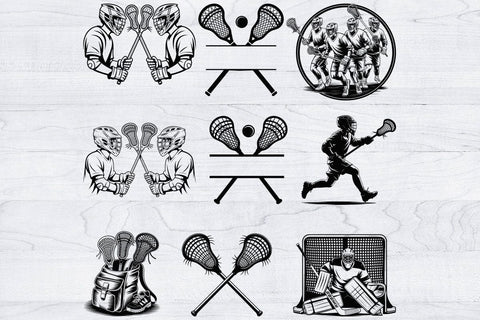 Lacrosse Svg Bundle, Lacrosse Clipart, Lacrosse laser Cut SVG Creativeart88 
