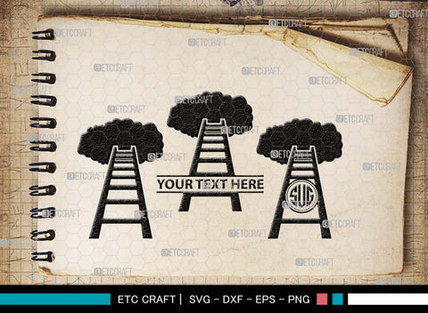 Ladder clouds Monogram, Ladder Clouds Silhouette, Ladder Clouds SVG, Ladder Svg, Step Svg, Staircase Clouds Svg, Stairway Clouds Svg, SB00502 SVG ETC Craft 