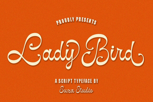 Lady Bird Script Font Suza Studio 