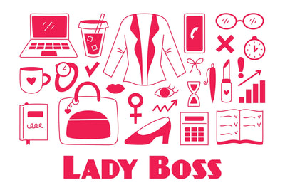Lady Boss Doodles PNG Clipart Sublimation Rin Green 
