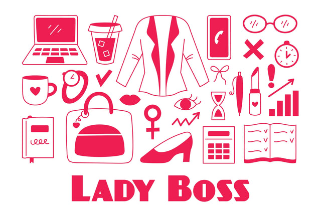 Lady Boss Doodles PNG Clipart Sublimation Rin Green 