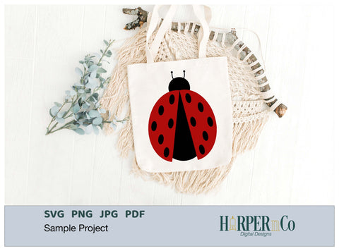 Ladybug C SVG PNG Cut EPS File SVG HarperNCo 