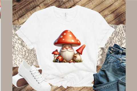 Ladybug Gnome Bundle PNG Illustration Sublimation designartist 