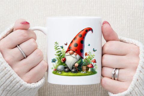 Ladybug Gnome Bundle PNG Illustration Sublimation designartist 