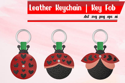 Ladybug Key Fob, Layered Key Fob, Ladybug Keychain, Folded Fobs SVG zafrans studio 