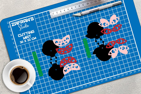 Ladybug Key Fob, Layered Key Fob, Ladybug Keychain, Folded Fobs SVG zafrans studio 