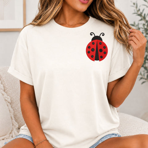 Ladybug Machine Embroidery Design – Cute Red Bug Insect Embroidery File Embroidery/Applique DESIGNS PatternFeed8 