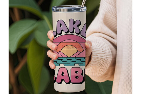 Lake Babe 20oz Tumbler Wrap Sublimation DesignSVG 