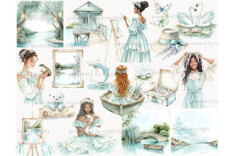 Lake Clipart | River Clip Art SVG GlamArtZhanna 