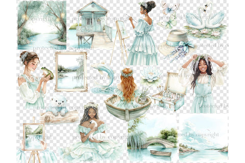 Lake Clipart | River Clip Art SVG GlamArtZhanna 