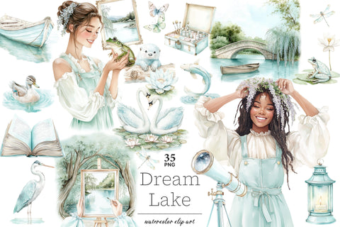 Lake Clipart | River Clip Art SVG GlamArtZhanna 