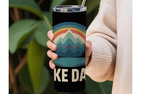 Lake Days 20oz Tumbler Wrap Sublimation DesignSVG 
