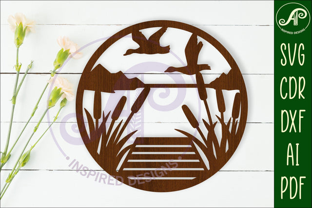 Lake front wall art sign, SVG file SVG APInspireddesigns 