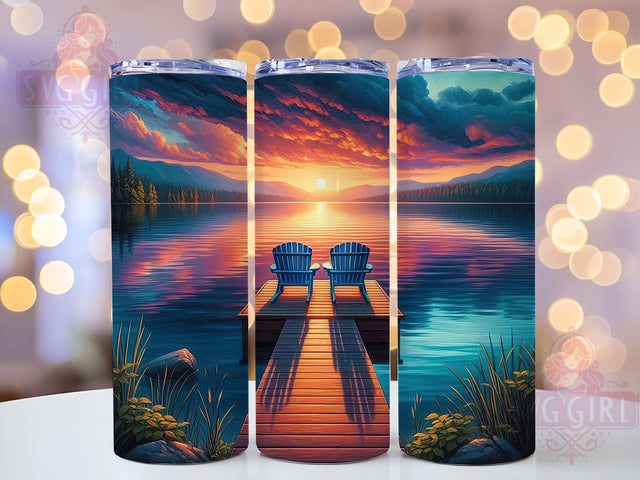 Lake Life 20oz Tumbler Wrap Sublimation Design, Straight Tapered Tumbler Wrap, Retirement Tumbler Png, Instant Digital Download Sublimation SvggirlplusArt 