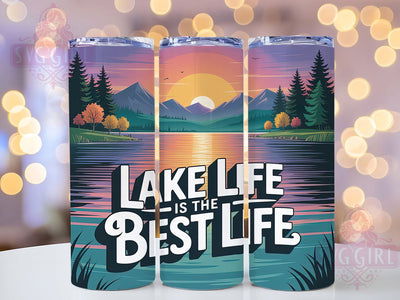 Lake Life Vibes 20oz Tumbler, Lake Life, Tumbler Wrap, Sublimation Design, 20oz Tumbler, Lake Vibes, Summer Drinkware, PNG Wrap Sublimation SvggirlplusArt 