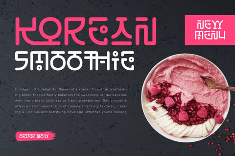 Lakoshen - Korean Style Font Font twinletter 