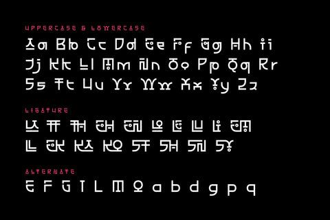 Lakoshen - Korean Style Font Font twinletter 