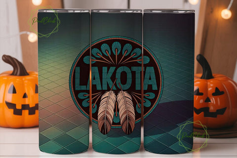 Lakota Beaded Design 20oz Tumbler Wrap Sublimation PixelChick 