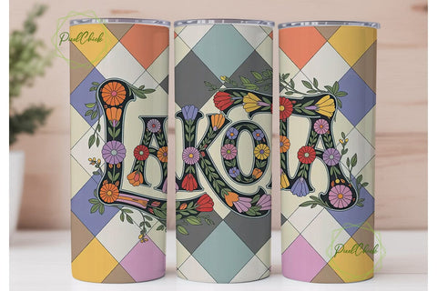Lakota Floral Tumbler Design Sublimation PixelChick 
