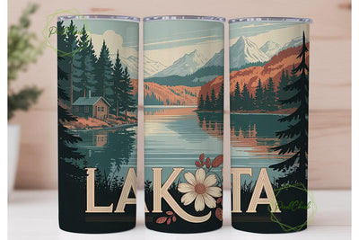 Lakota Nature 20oz Tumbler Wrap Sublimation PixelChick 