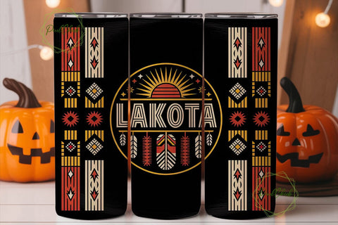Lakota Tribal Pride 20oz Tumbler Wrap Sublimation PixelChick 