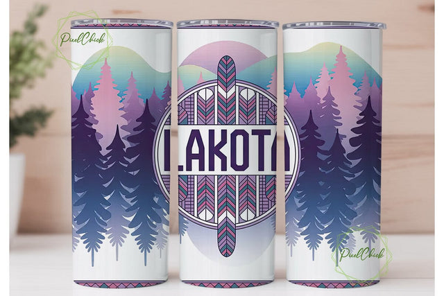 Lakota Tumbler Wrap Design Sublimation PixelChick 