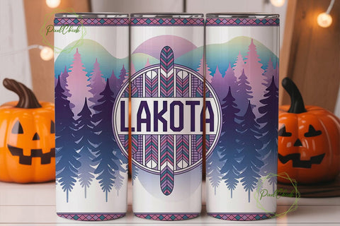 Lakota Tumbler Wrap Design Sublimation PixelChick 